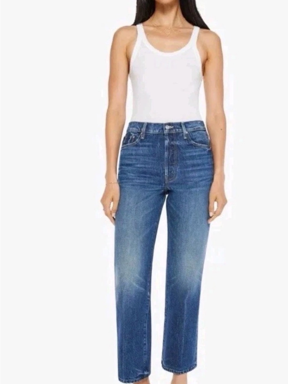 MOTHER Denim Rambler Ankle Color Well Stacked Jeans Size 27
